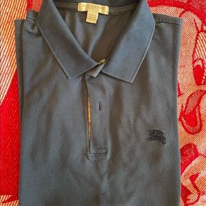 Burberry Blue Polo - M
